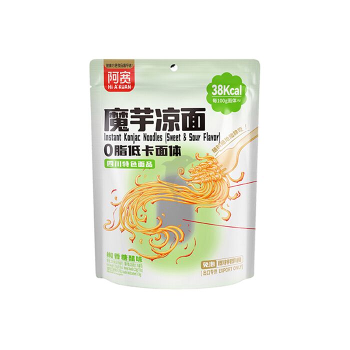 椒香糖醋】白家阿宽魔芋凉面255g