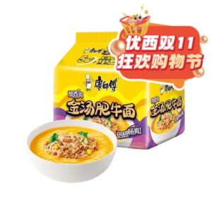 【11.11 Special offer】MASTER KONG Golden Stock Beef Noodles 5 Packet 525g