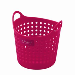 Small Plastic Basket Container Desk  Organizer Decor Stationery Storage Basket - Red