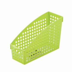 Plastic Basket Storage Organiser A4 Documents Storing Stand - Green