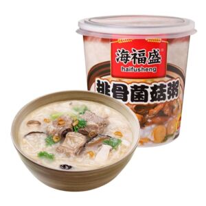 HAIFUSHENG Mushroom&Pork Flavour Congee 38g