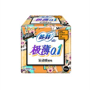 SOFY elastic close body extremely thin 0.1 25cm extremely thin daily 15 tablets