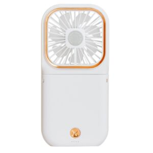 Three in one hanging neck folding electric fan white