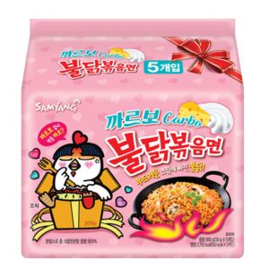 SAMYANG Halal Hot Chicken Ramen Carbo Noodles 130g*5