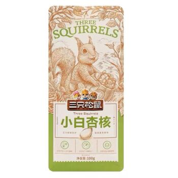 Three Squirrel White Apricot Kernel 100g