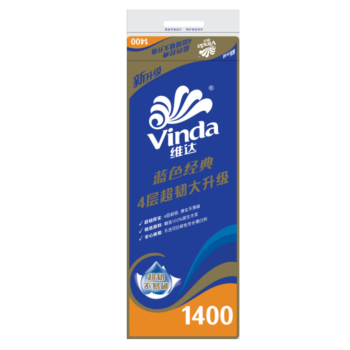 Vinda 4-Ply Super Tough Toilet Roll 10pcs