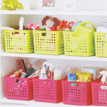 Multi Purpose Plastic Handy Fruit Vegetable Basket Kitchen Office Storage Tidy Organiser 4577 - Green