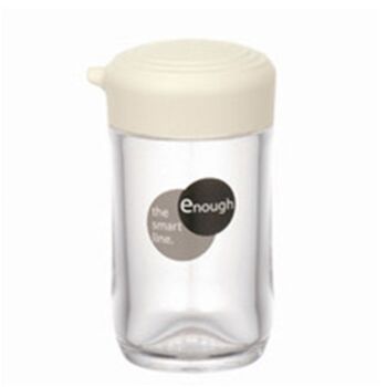 Soy Sauce Oil Vinegar Pot Holder Seasoning Container 100mL  - White