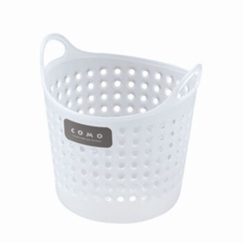 Small Plastic Basket Container Desk  Organizer Decor Stationery Storage Basket - White