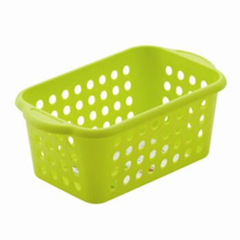 Plastic Handy Basket Bathroom Storage Tidy Organiser - Green