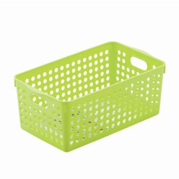 Multi Purpose Plastic Handy Fruit Vegetable Basket Kitchen Office Storage Tidy Organiser - Green