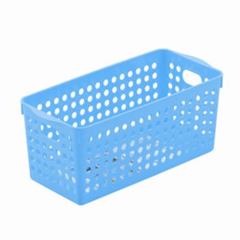 Multi Purpose Plastic Handy Fruit Vegetable Basket Kitchen Office Storage Tidy Organiser 4572 - Blue