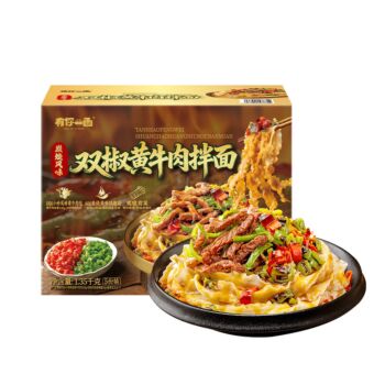 YOUNIYIMIAN BBQ Double Pepper Beef Noodles 1.35kg