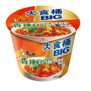 MASTER KONG Instant Noodles - Big Spicy Artificial Beef Flavour Bowl 143g