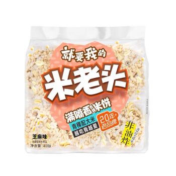 MLT Rice Crackers With Highland Barley Sesame Flavor 400g