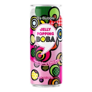 OB Oolong Tea with Popping Boba-Peach 240ml