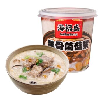 HAIFUSHENG Mushroom&Pork Flavour Congee 38g