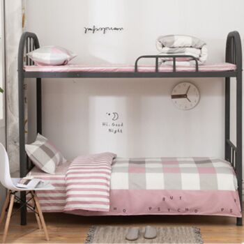 【Pink】Three-piece cotton bedding