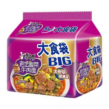 MASTER KONG Instant Noodles - Big Pickled Artificial Beef Flavour 5 in 1