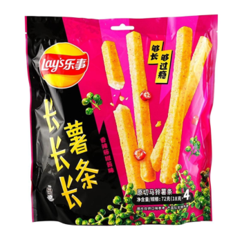 Lays Long Potato Sticks Spicy Peppercorn Sauce Flv 72g