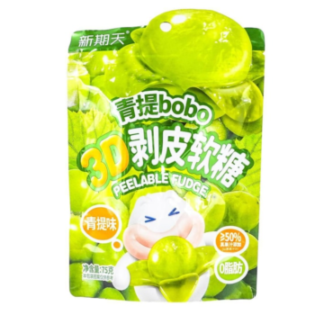 XQT Peelable Fudge Green Grape Flv 75g