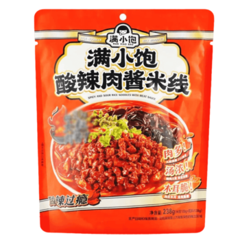 MANXIAOBAO Spicy and Sour Meat Sauce Rice Noodles 238g