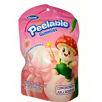 QLove White Peach Flv Peelable Gummies 75g