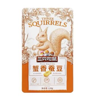 Three Squirrel Crab Flavored Broad Beans 120g