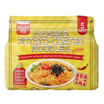AK Mashed Potato Coated Noodles - Cheese & Spicy Chicken (5pcs)