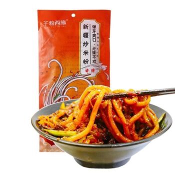 QIANFENXISHI Spicy Xinjiang Fried Rice Noodles 250g