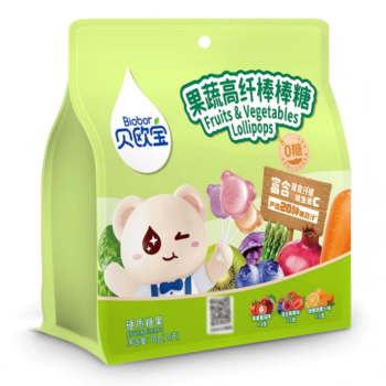 BOB High-Fiber Fruit & Vegetable Lollipops 70g