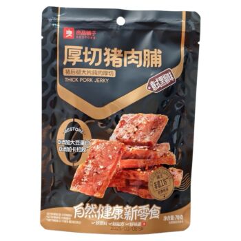 BESTORE Thick-cut Pork Jerky with Black Pepper 70g