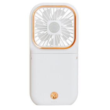 Three in one hanging neck folding electric fan white