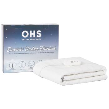 OHS Electric Heated Fleece Under Blanket Sheet-White