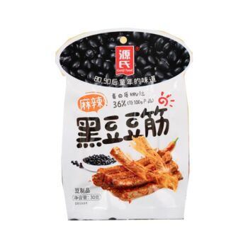 Genji Spicy Black Beancurd Curly Stripe 30g