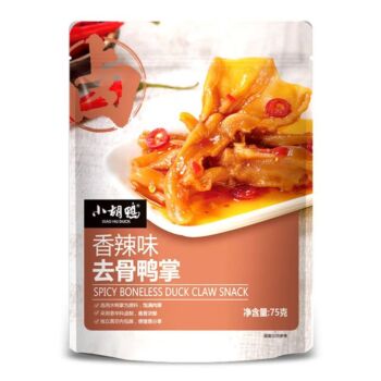 XIAOHUDUCK Spicy Boneless Duck Claw Snack 75g