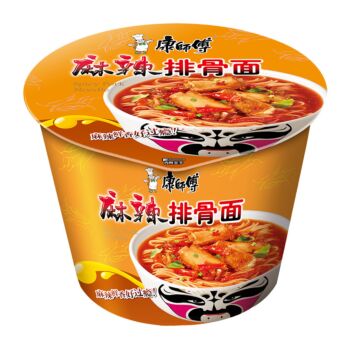 KSF Instant Noodles–Spicy Artificial Pork Ribs Flavour(Bowl) 112g