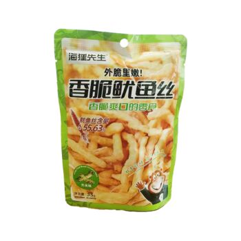 HAILIXIANSHENG Crispy Squid Shreds-Mustard 33g