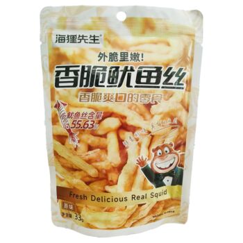 HAILIXIANSHENG Crispy Squid Shreds-Original 33g