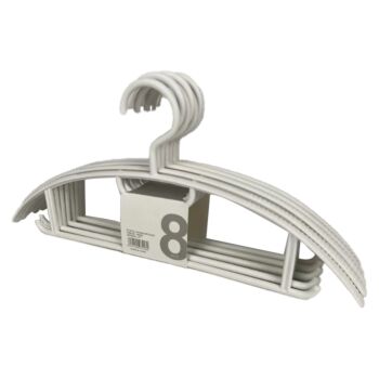 Plastic Non-Slip Hangers 8-Pack Set