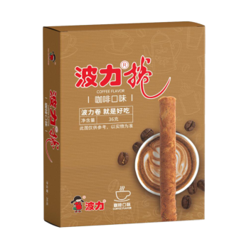 【Coffee Flavor】Boli Boli Roll Egg Roll 36g