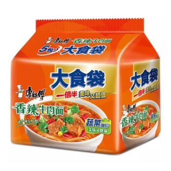MASTER KONG Instant Noodles - Big Spicy Artificial Beef Flavour 5 in 1
