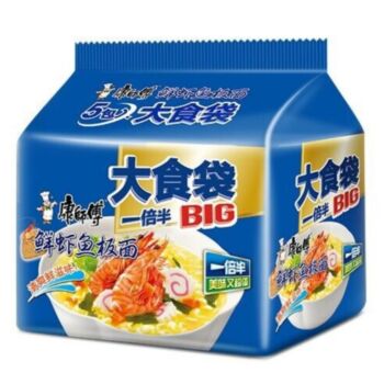 MASTER KONG Instant Noodles - Big Artificial Fish Flavour 5 in 1