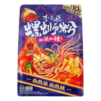 LI ZI QI Extra-Rich & Extra-Spicy River Snail Rice Noodles 403g