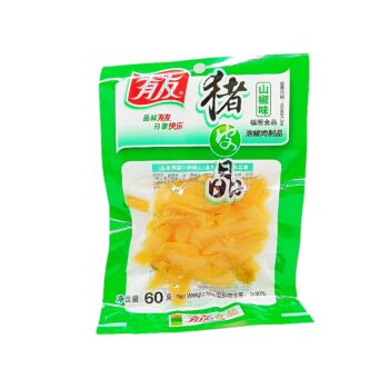 YOUYOU Pickled pepper flavor pigskin 60g