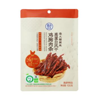 Freshippo High-Protein Air-Dried Chicken Breast Strips 100g