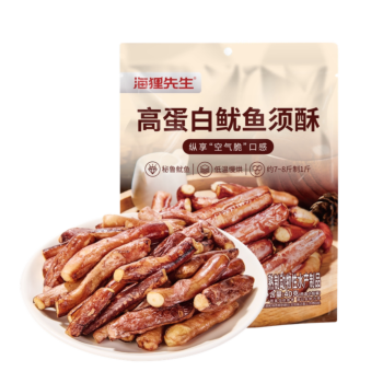HAILIXIANSHENG High-Protein Crispy Squid Tentacles 40g