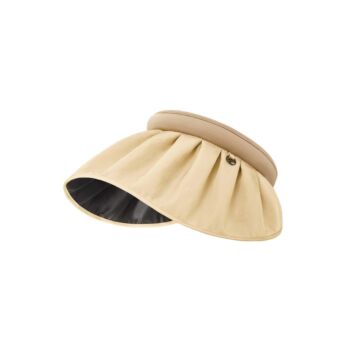 Beneunder Wide Brim Roll-up Sun Hat Sun Visor Light Coffee color
