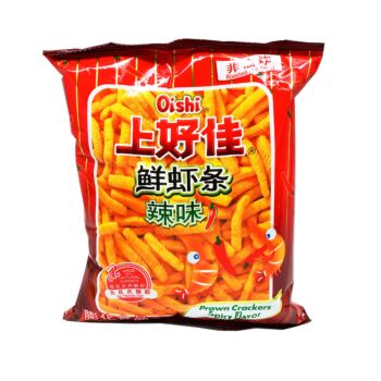 OISHI prawn crackers-chilli taste