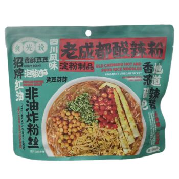 SHIGUANGSHUO Old Chengdu Hot and Sour Glass Noodles 339g